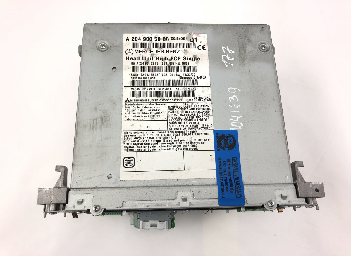A2049006909 Radio MERCEDES-BENZ C-CLASS (W204) (2007-2013)
