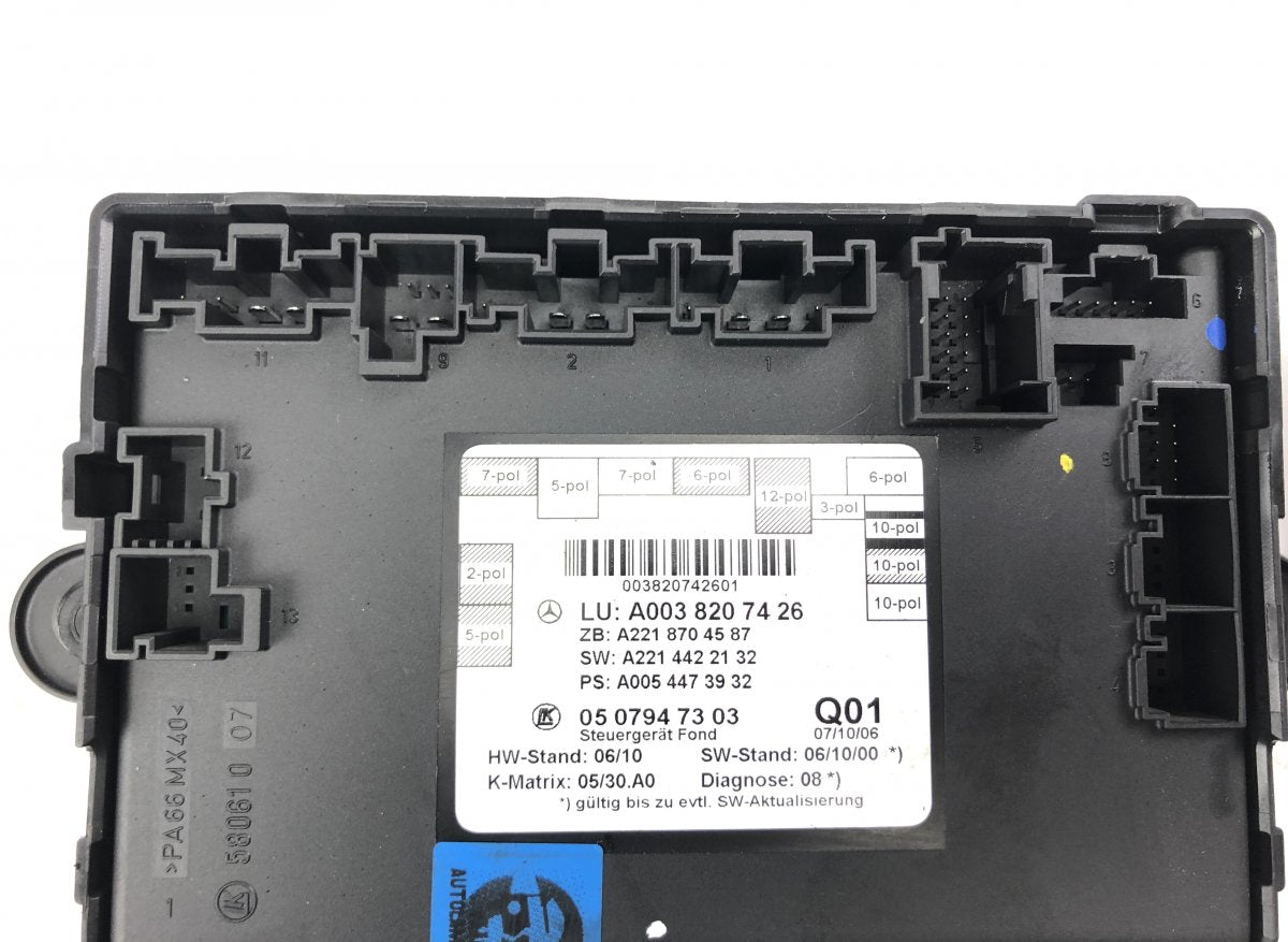 0507952302 1002698800 Door control unit rear left MERCEDES-BENZ S-CLASS (W221) (2005-2013)