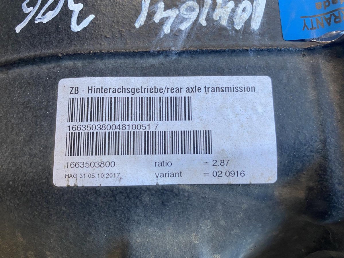 A1663503800 Rear axle differential MERCEDES-BENZ GLE (W166) (2015-2019)
