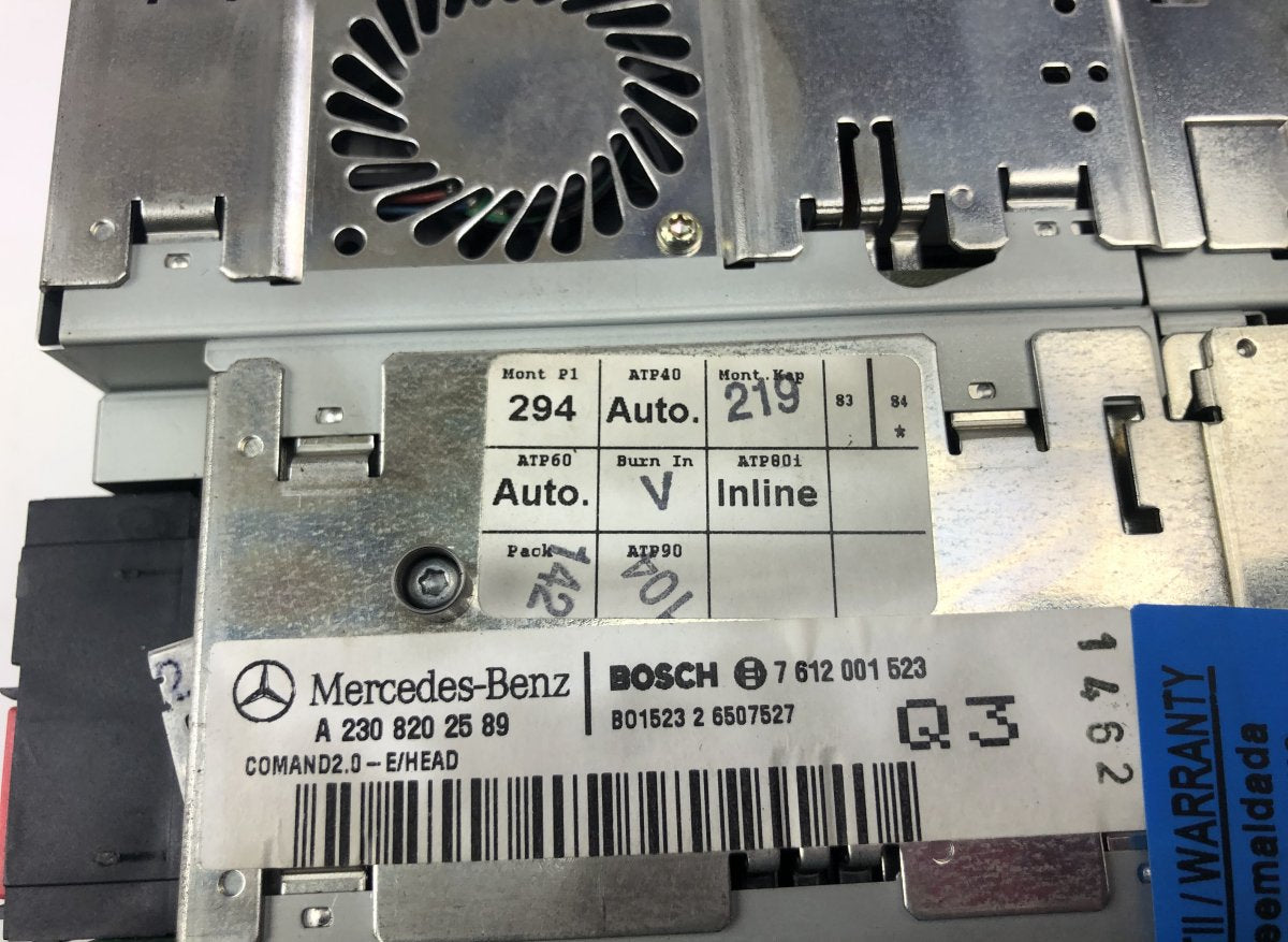 7612001523 8618001514 Radio MERCEDES-BENZ SL-CLASS (R230) (2001-2012)