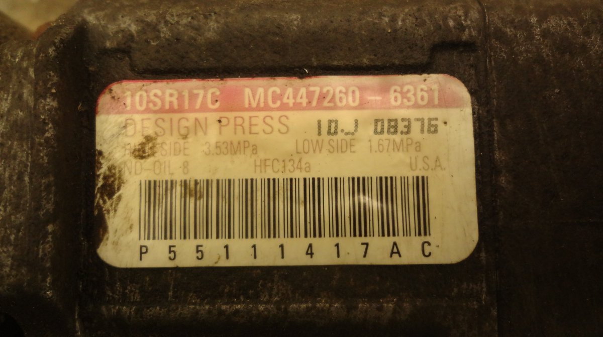 MC447260-6361 MC4472606361 AC / aircon Compressor CHRYSLER VOYAGER V (RT) (2007-2016)