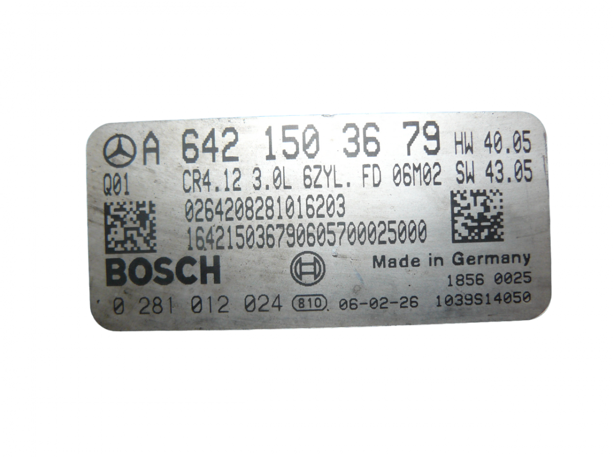 0281012024 Engine Control Unit / module (ECU) MERCEDES-BENZ R-CLASS (W251) (2006-2013)