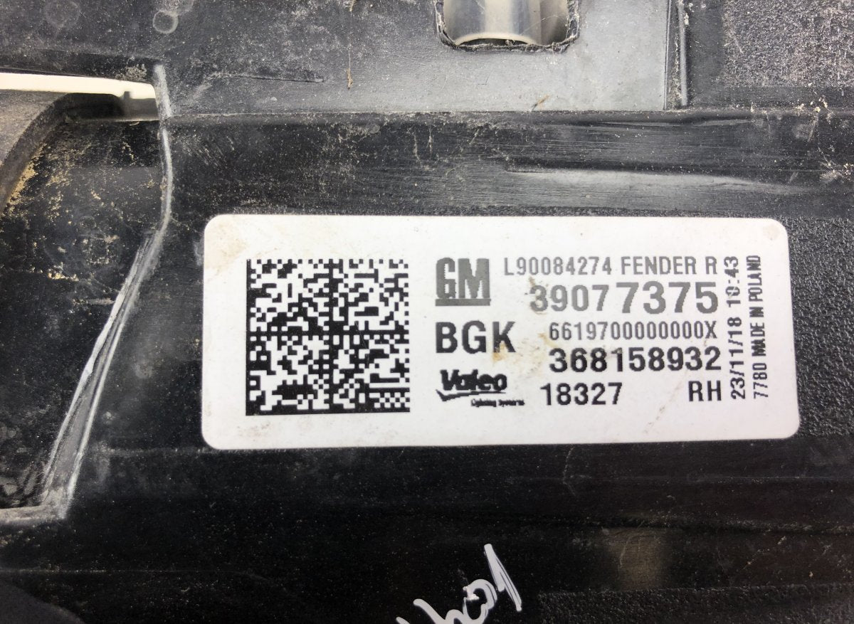 18327 Tail light, right OPEL ASTRA K (B16) (2015-2022)