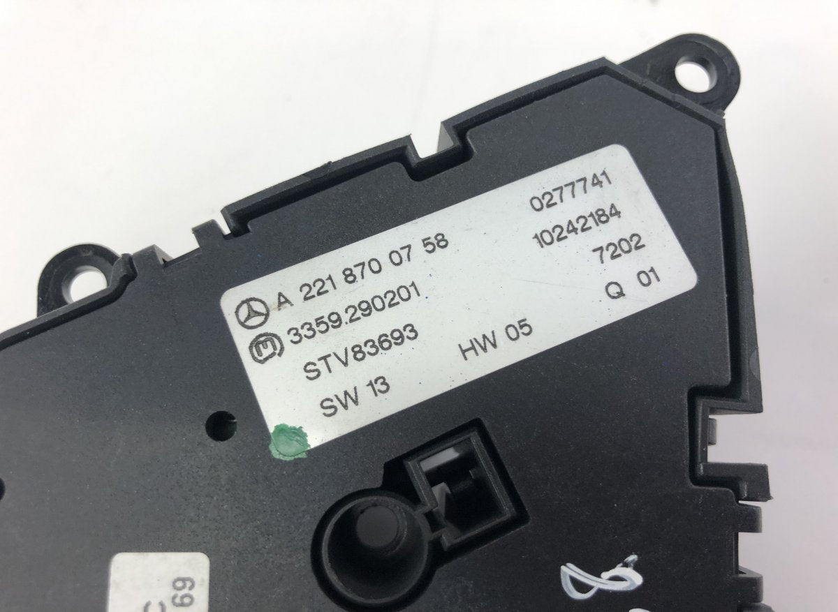A2218702379 A2218702279 Memory Seat Switch front Left MERCEDES-BENZ S-CLASS Coupe (C216) (2006-2013)