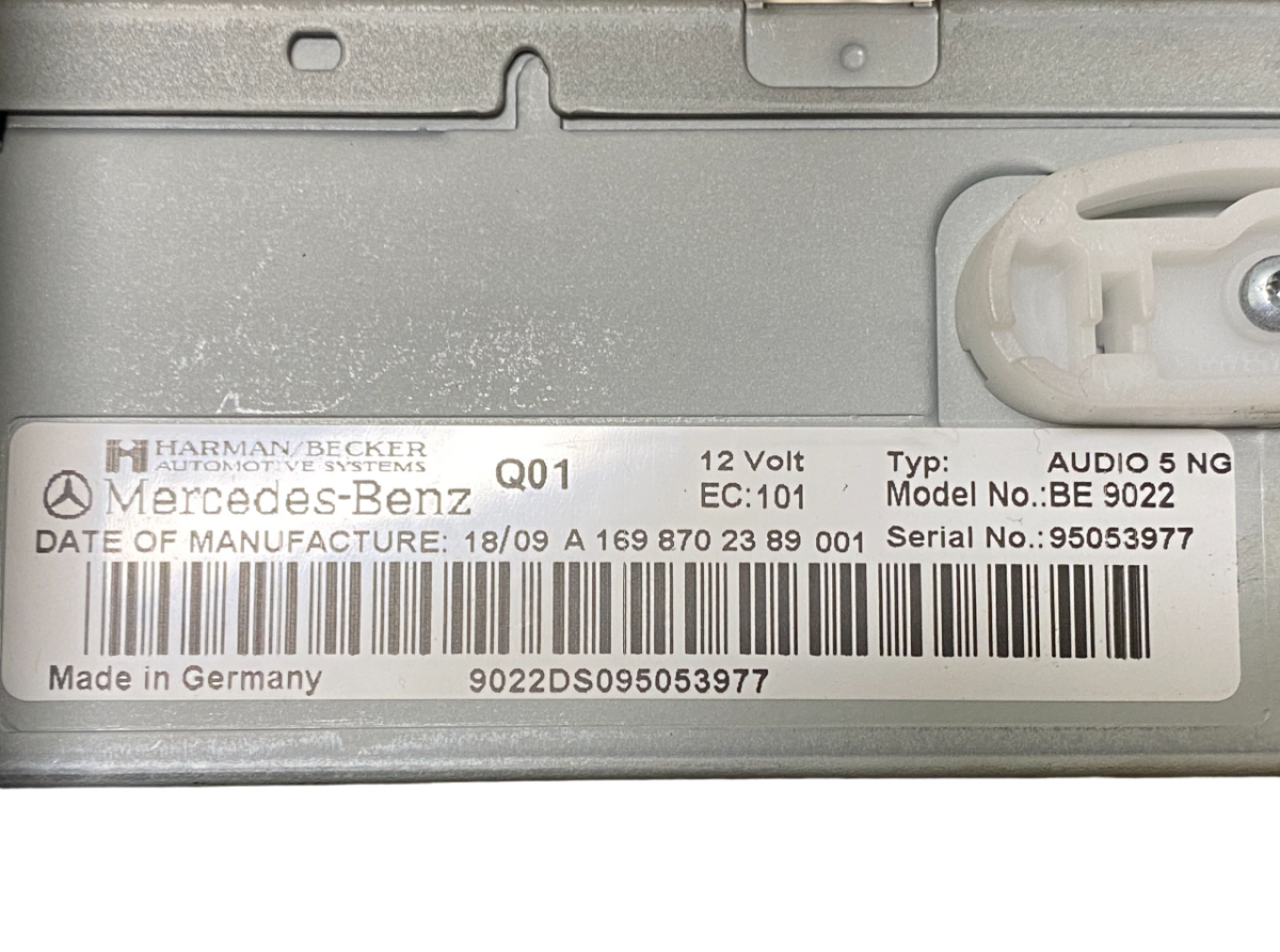 Radio MERCEDES-BENZ B-CLASS (W245) (2005-2011)