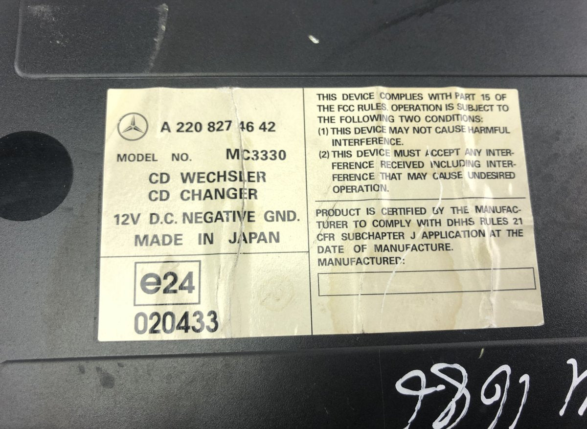 A2208274642 CD Changer MERCEDES-BENZ S-CLASS (W220) (1998-2005)