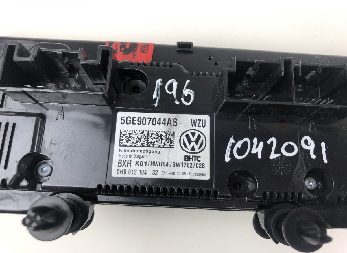 5GE907044AS Heater control panel VW PASSAT B8 (3G) / ALLTRACK (2014-2023)