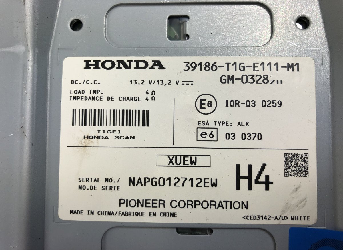 39186T1GE11 Audio amplifier HONDA CR-V IV (RM) (2012-2016)