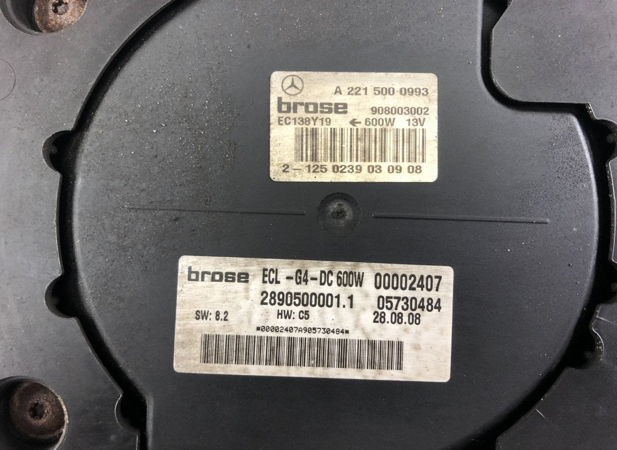 0460810562 6726010301 672.60103.01 Radiator Fan Electric MERCEDES-BENZ S-CLASS (W221) (2005-2013)