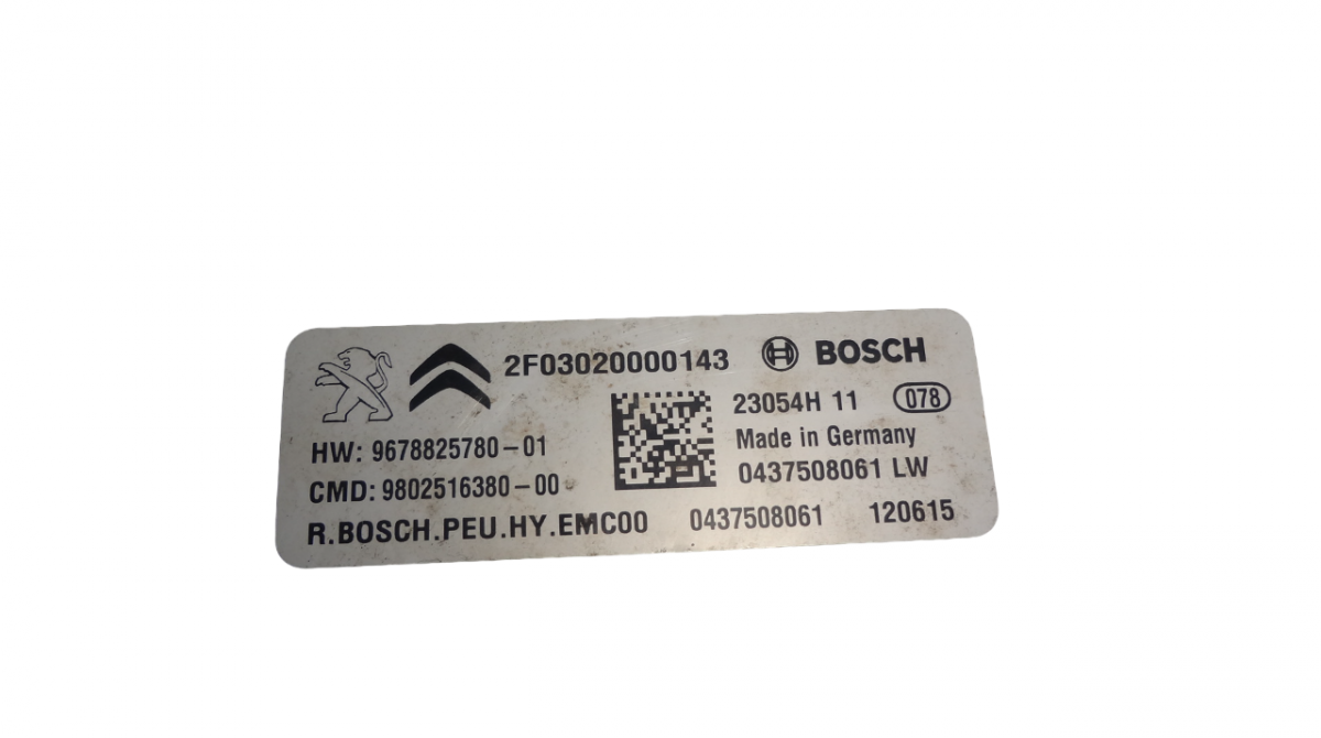 967882578001 980251638000 Hybrid converter / inverter PEUGEOT 508 I (W23) (2010-2018)