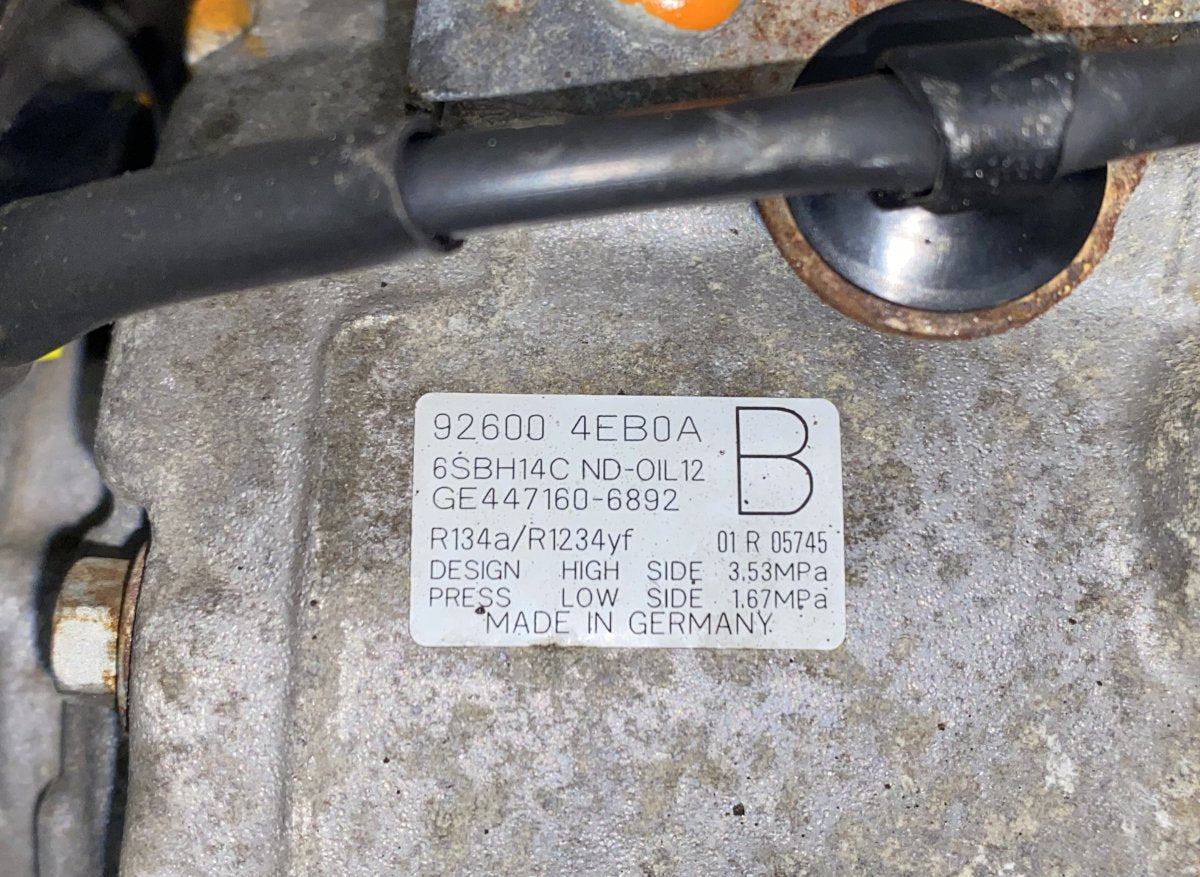 926004EB0A AC / aircon Compressor NISSAN QASHQAI II (J11) (2013-2021)