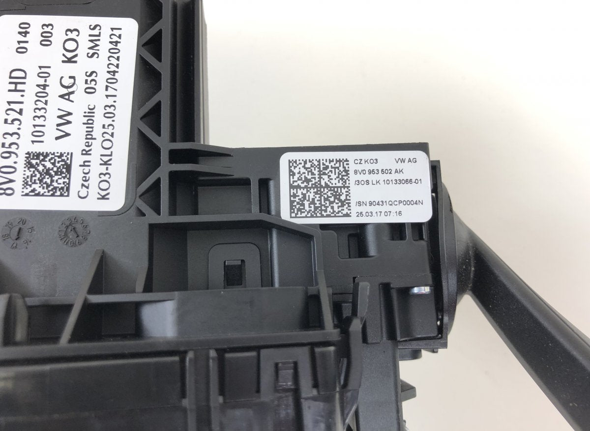 8V0953502AK Indicator/wiper/slip ring switch (stalk) AUDI Q2 (GA) (2016-)