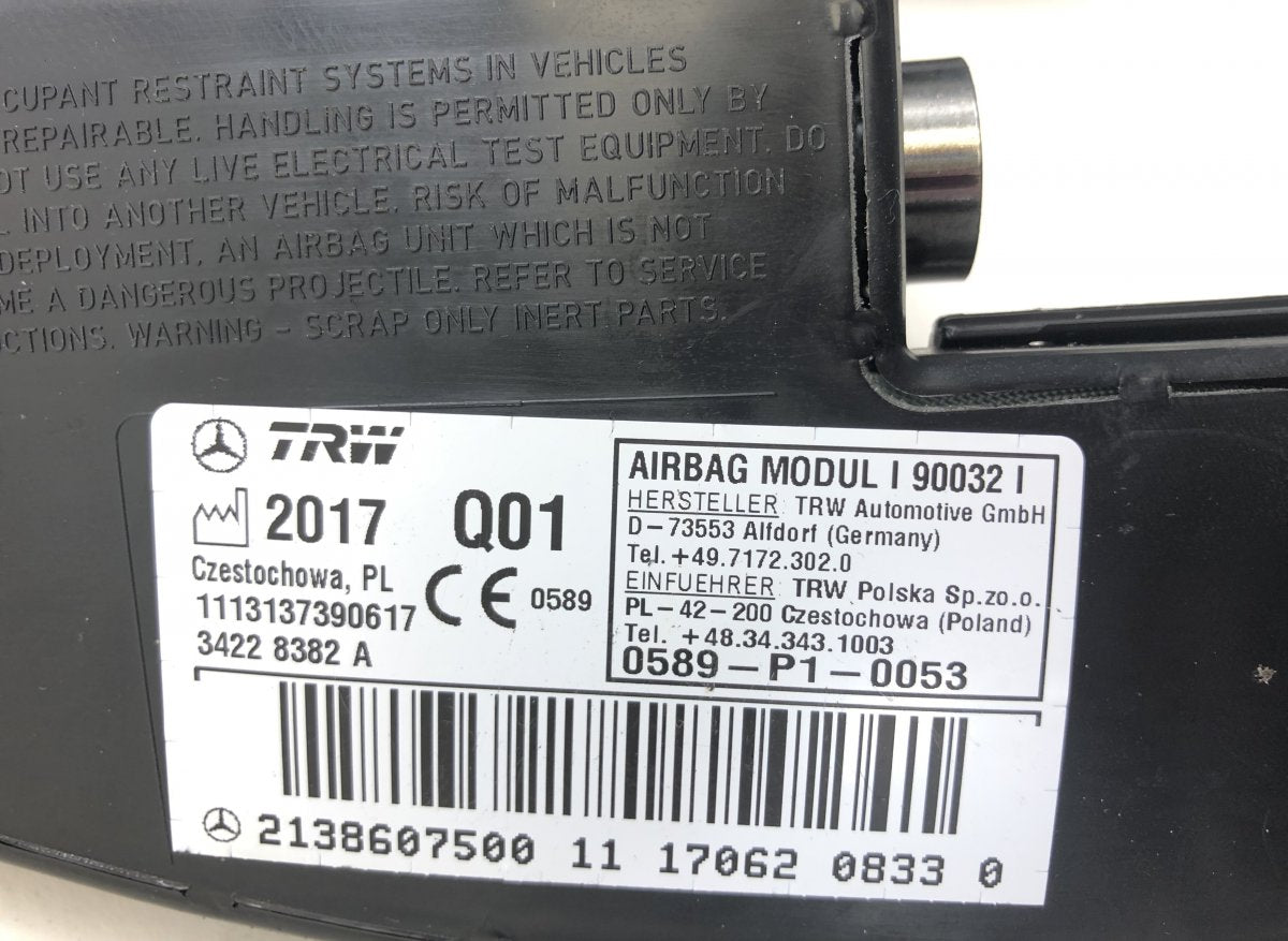 34228382A Side seat Airbag Front left MERCEDES-BENZ E-CLASS (W213) (2016-2023)