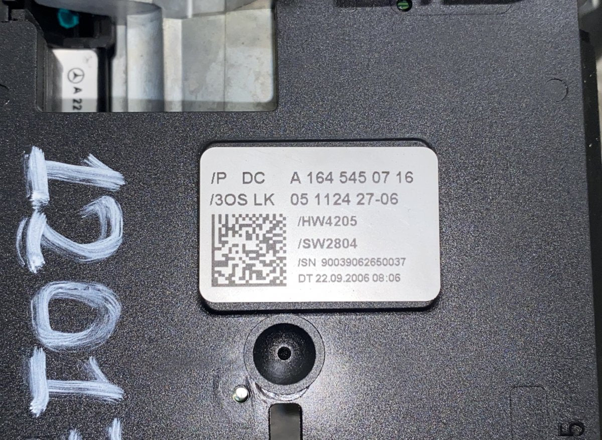 0511242706 Indicator/wiper/slip ring switch (stalk) MERCEDES-BENZ R-CLASS (W251) (2006-2013)