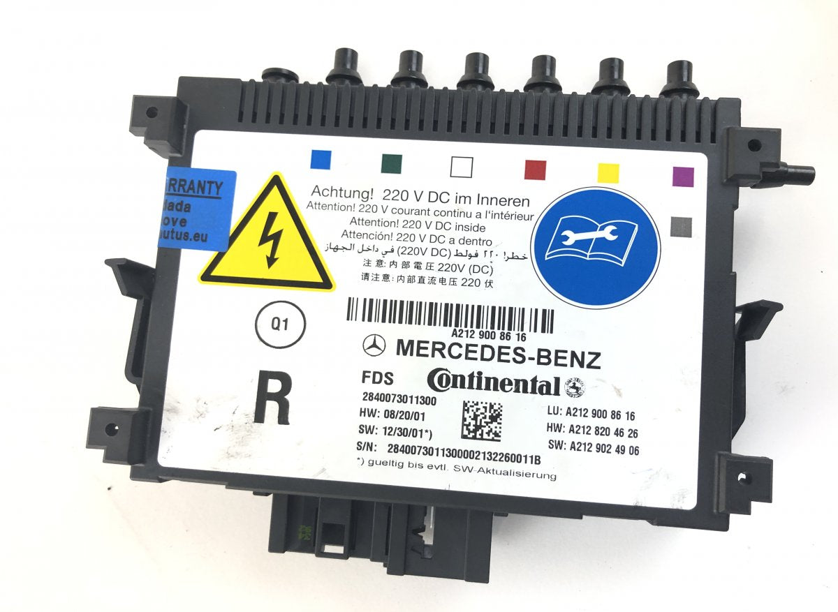 A2129008516 Seats control unit MERCEDES-BENZ E-CLASS (W212) (2009-2016)