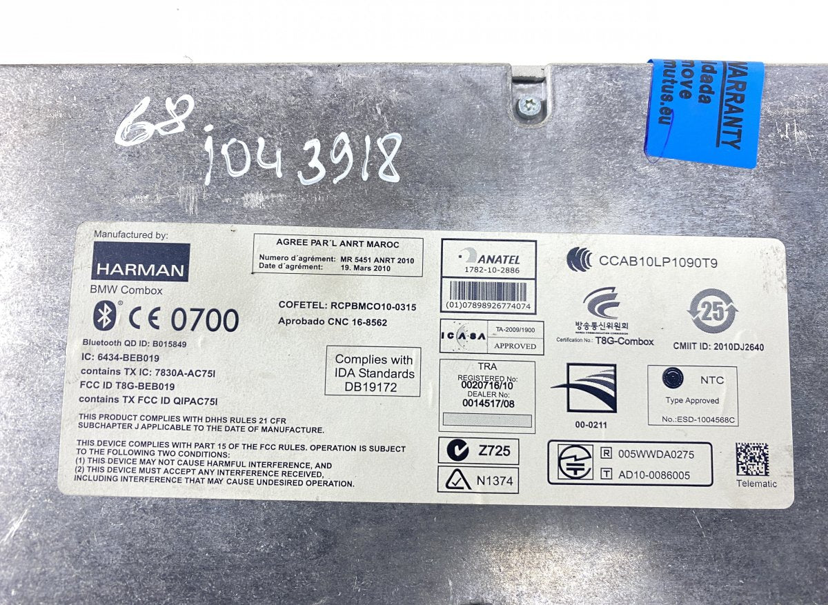84109257161 Phone / bluetooth control unit BMW X5 (E70) (2007-2013)
