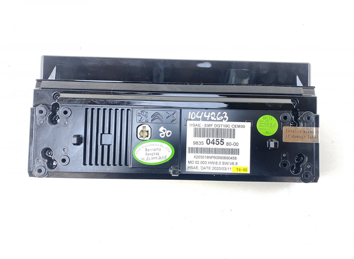 9835045580 Dash screen PEUGEOT 508 II (F3_, FB_, FH_) (09.18-)