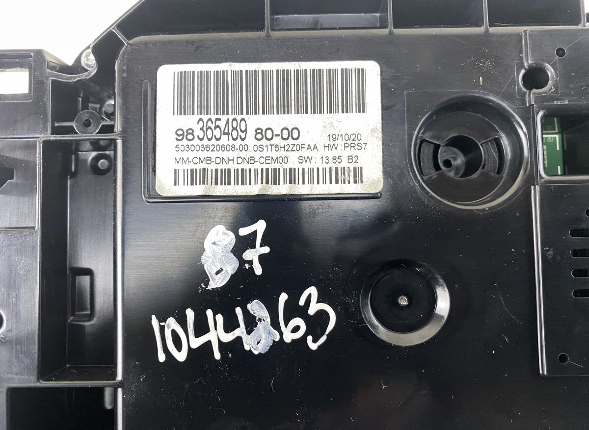 9836548980 Instrument Cluster PEUGEOT 508 II (F3_, FB_, FH_) (09.18-)