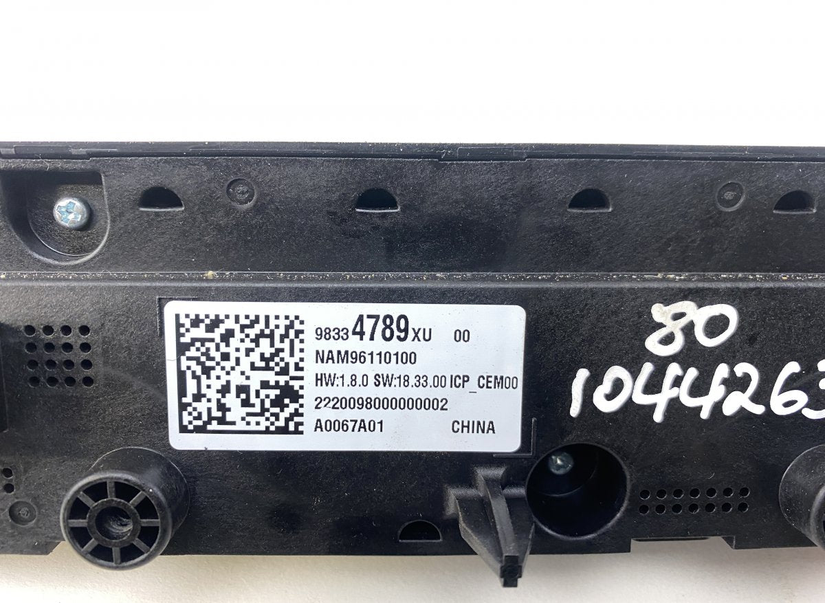 9835045580 Dash screen PEUGEOT 508 II (F3_, FB_, FH_) (09.18-)