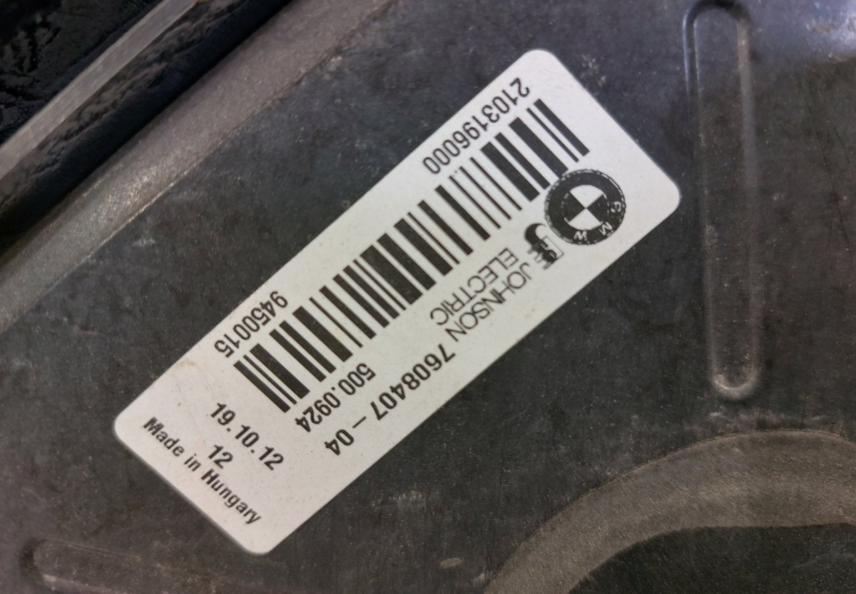 7640509 7608407-04 Radiator Fan Electric BMW 3 (F30, F31, F34, F80) (2011-2019)