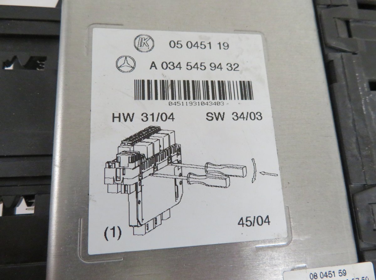 A0345459432 A0325458232 Fuse box MERCEDES-BENZ S-CLASS (W220) (1998-2005)