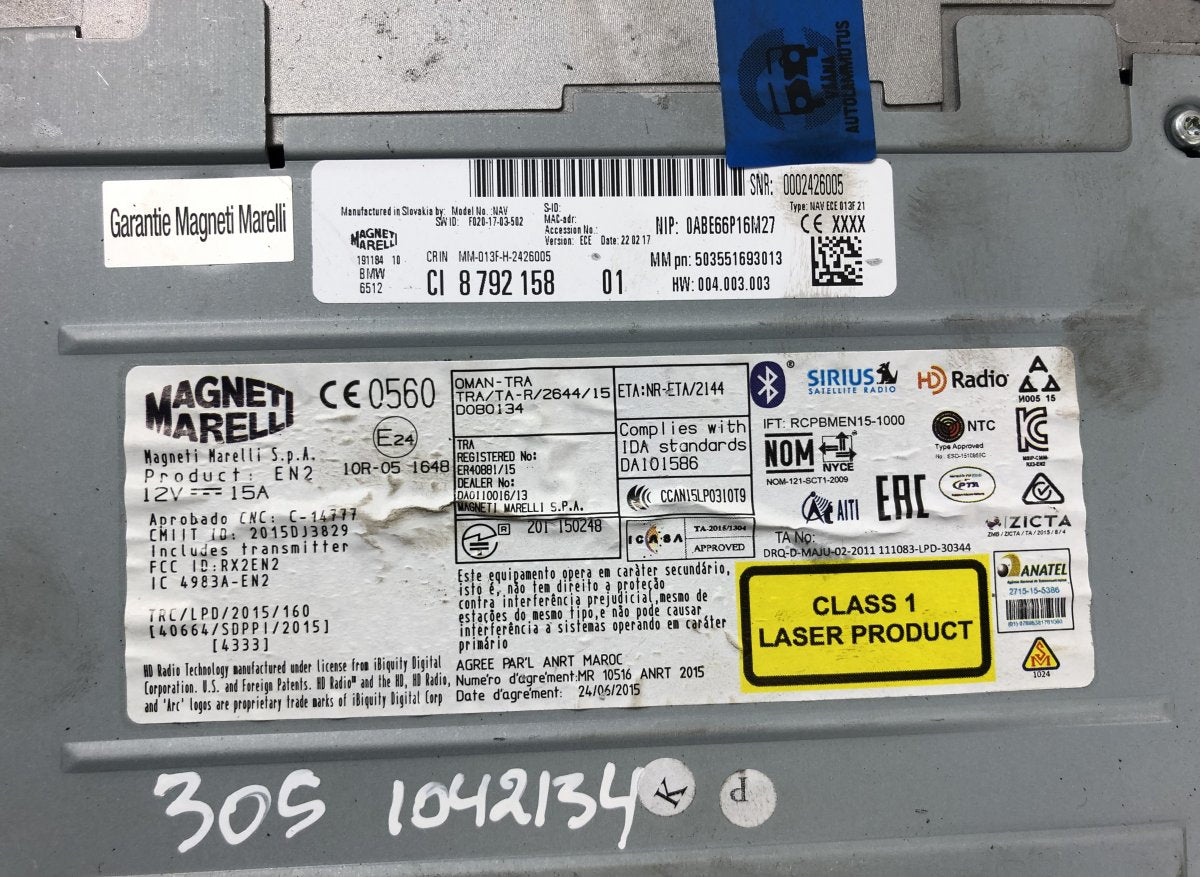 8717552 Satellite navigation control unit MINI MINI CLUBMAN II (F54) (2014-2024)