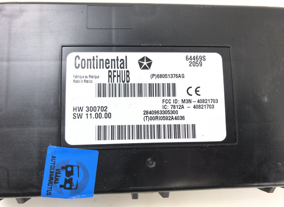 68051376AG KEYLESS GO control unit CHRYSLER 300C II (2010-2023)