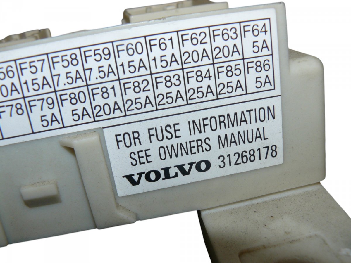 Fuse box VOLVO S40 / V50 / C30 / C70 (MS, MW) (2004-2012)