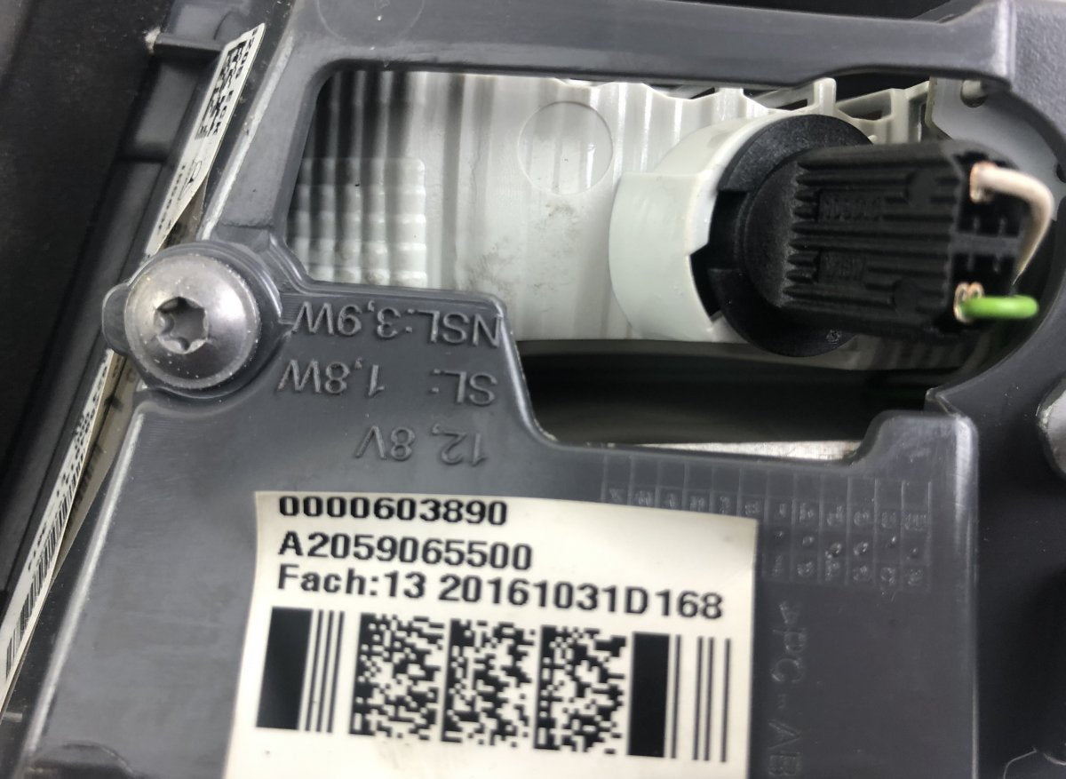 A2059065500 Inner tail light, left MERCEDES-BENZ C-CLASS (W205) (2013-2021)
