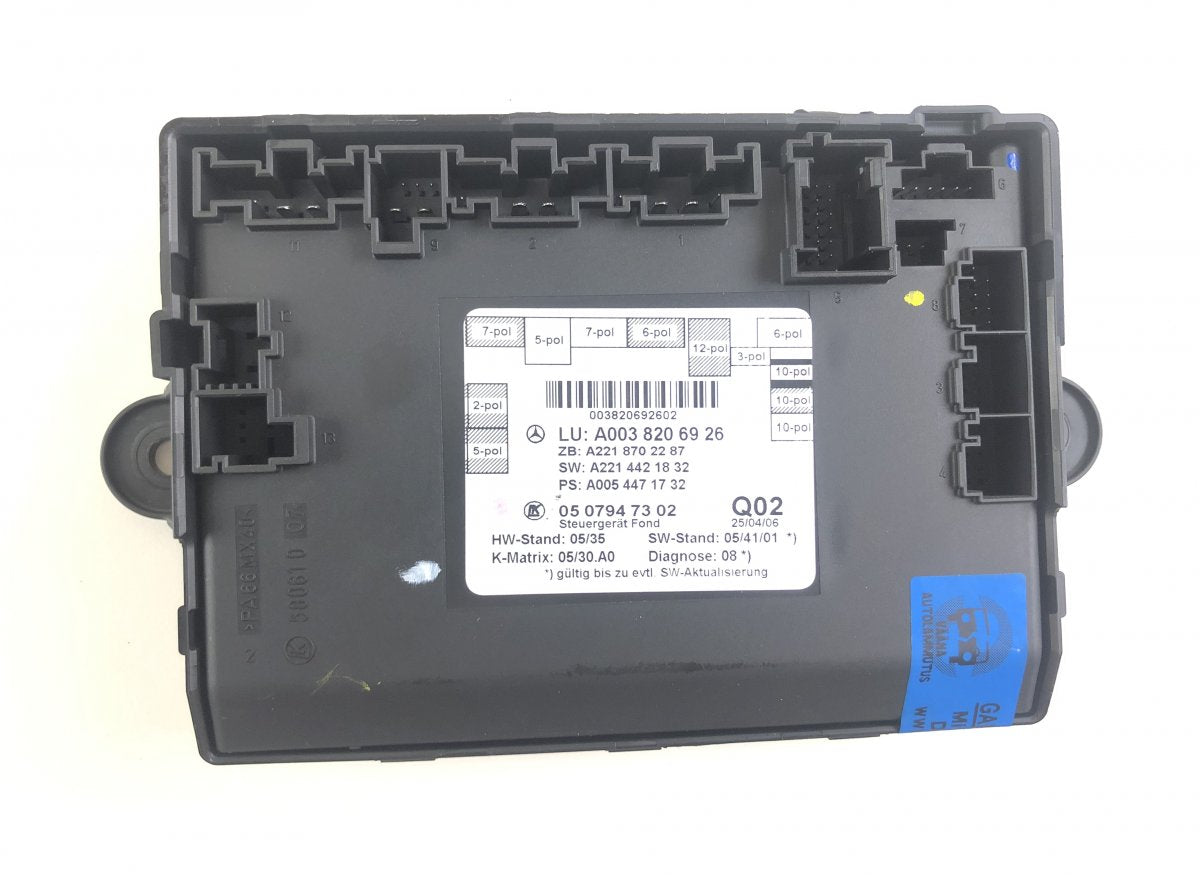0507952302 1002698800 Door control unit rear left MERCEDES-BENZ S-CLASS (W221) (2005-2013)