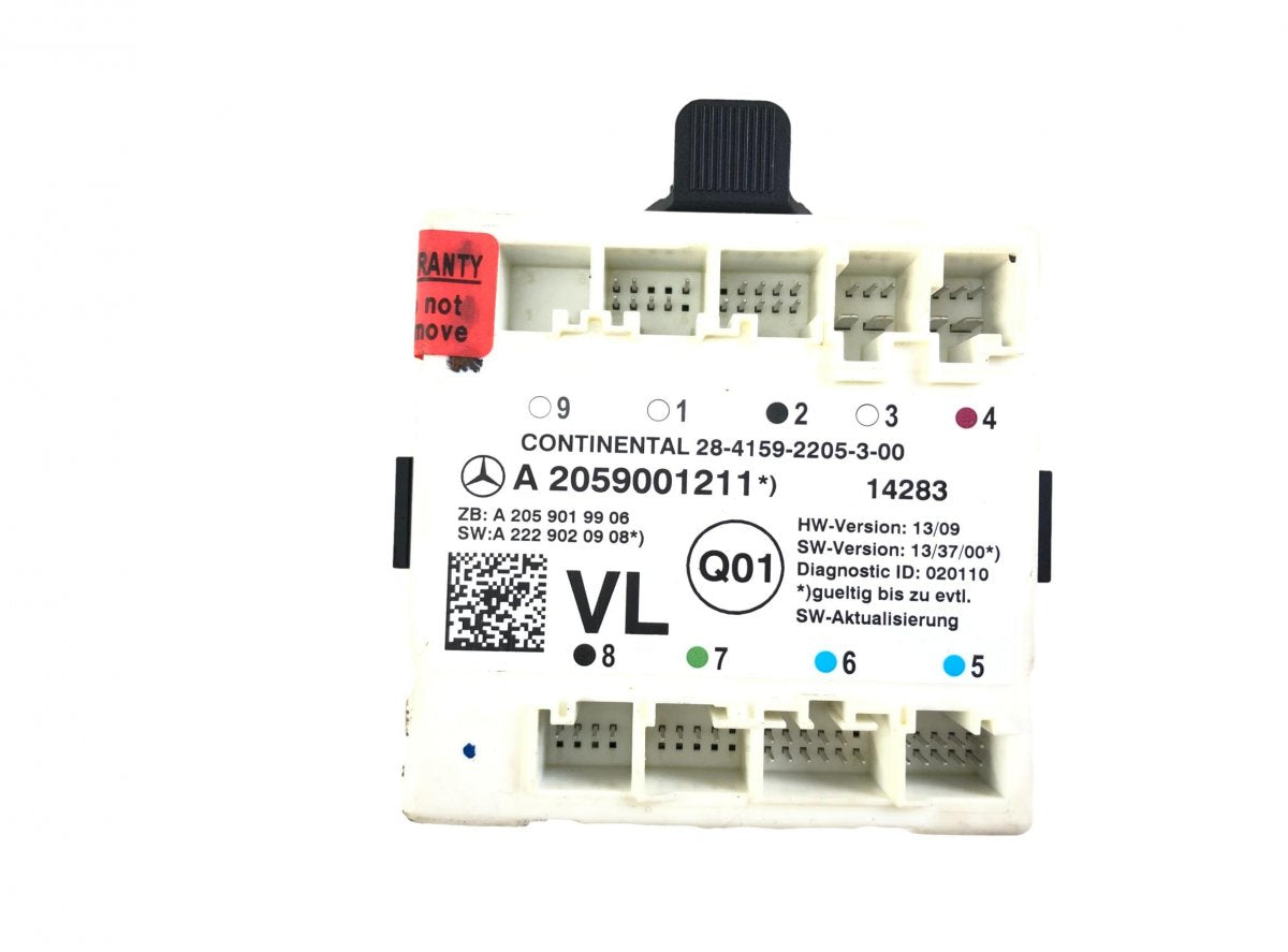 A2059001211 Door control unit front left MERCEDES-BENZ C-CLASS (W205) (2013-2021)