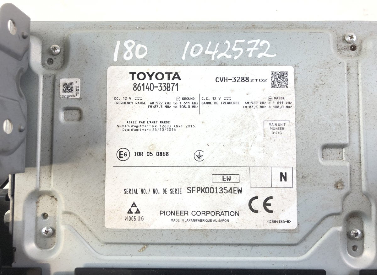 8614033B71 Radio LEXUS ES VII (2018-)