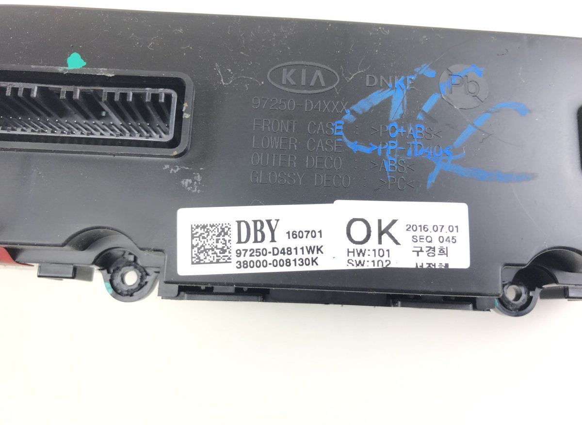 97250D4811 Heater control panel KIA OPTIMA IV (JF) (2015-2020)