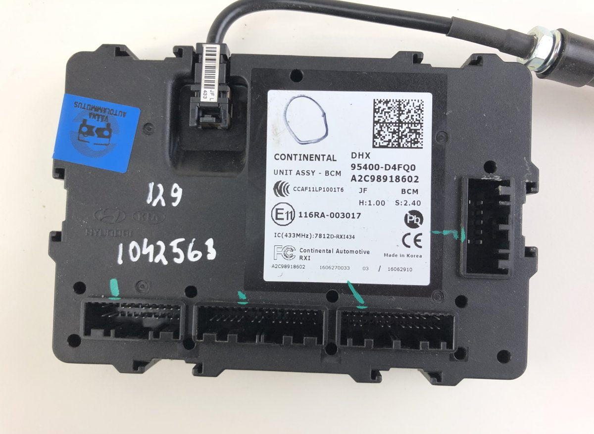 A2C98918602 Body control module (BCM) KIA OPTIMA IV (JF) (2015-2020)