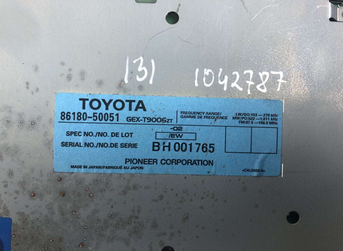 8618050121 Radio tuner LEXUS LS (XF30) (2000-2006)