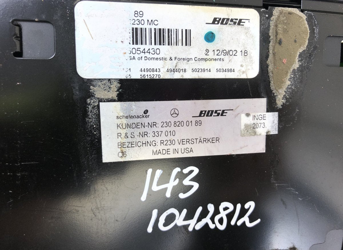 A2308200189 Audio amplifier MERCEDES-BENZ SL-CLASS (R230) (2001-2012)