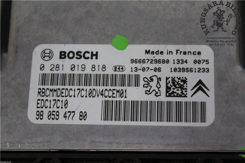 0281019818 Engine Control Unit / module (ECU) CITROËN C3 II (2009-2016)