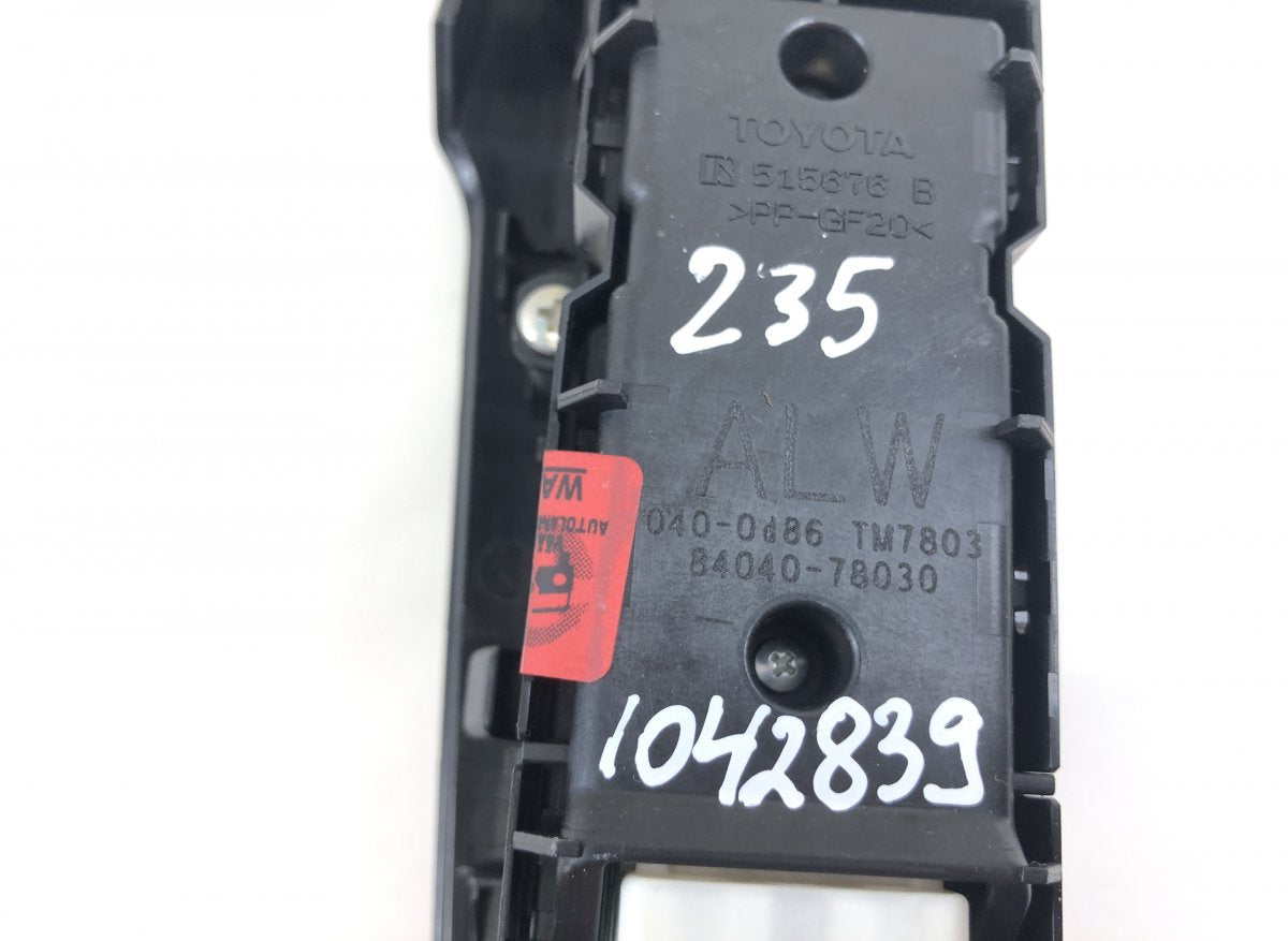8404078030 Main windows switch LEXUS NX I (AZ10) (2014-2021)