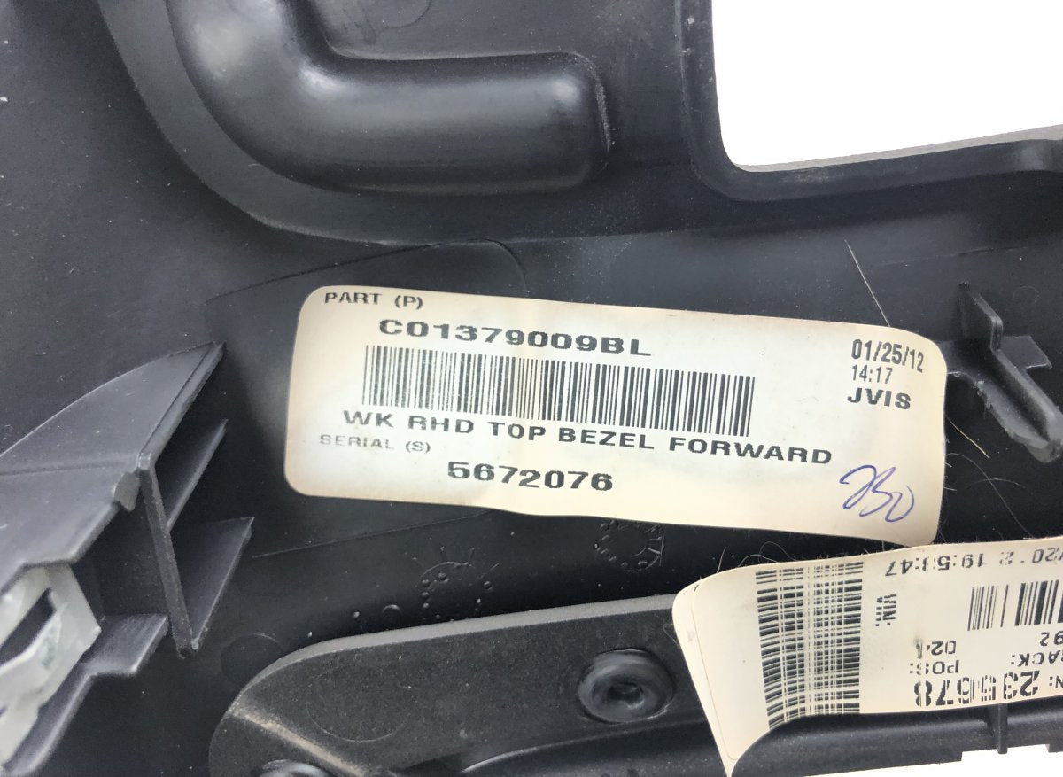 1SY441XTAC Gearshift lever cover JEEP GRAND CHEROKEE IV (WK, WK2) (2010-2021)