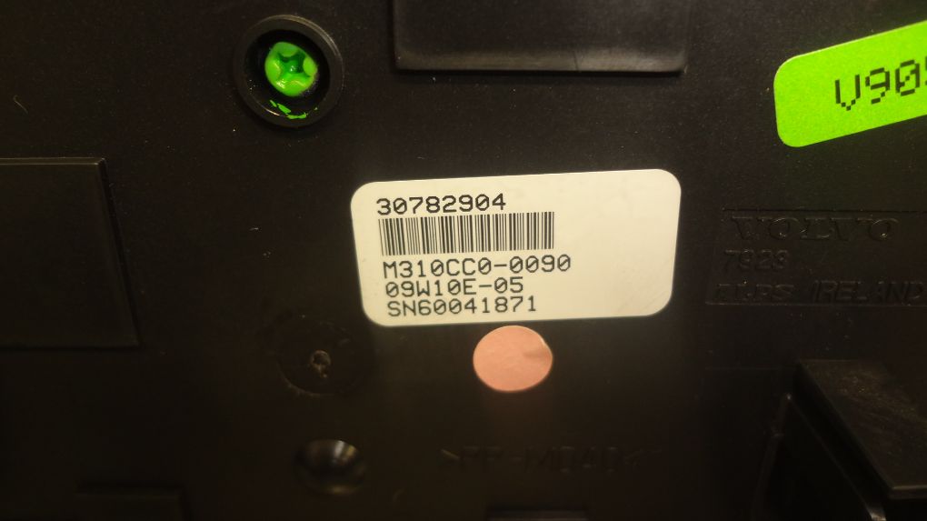 30782904 M310CC00090 Heater control panel VOLVO XC60 I (2008-2017)
