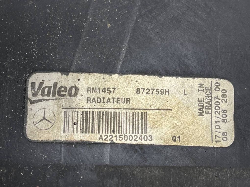 2215002403 2215000003 2215000503 2215002603 RM1457 872759H Radiator MERCEDES-BENZ S-CLASS (W221) (2005-2013)