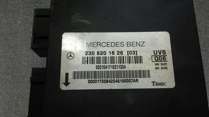 Mercedes SL350 R230 Roof Control Unit A2308201626 Roof Module-
