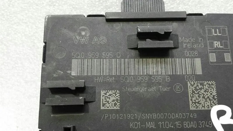 Audi RS3 8V rear left door electronic module 5Q09595D control unit rear door-
