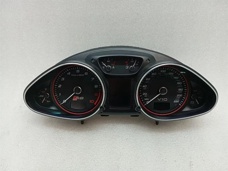 AUDI R8 TYPE 42 V10 5.2 SPYDER INSTRUMENT CLUSTER 420920981P SPEEDOMETER MPH UK-