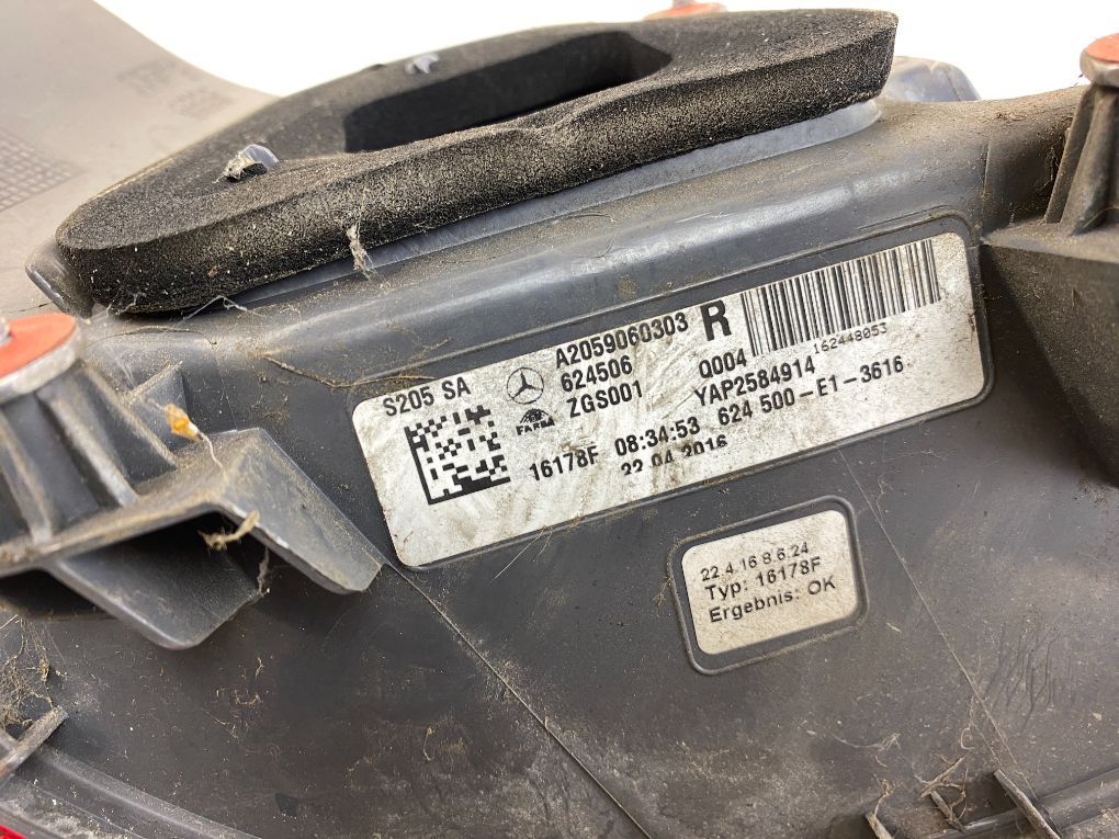 A2059060303 Tail light, right MERCEDES-BENZ C-CLASS (W205) (2013-2021)