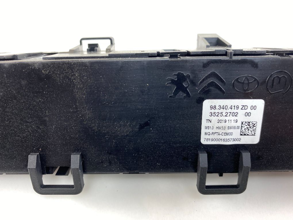 98340419ZD Heater control panel CITROËN BERLINGO (K9) (2018-)