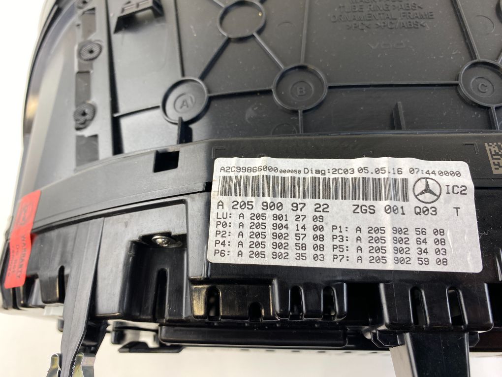 A2C99866000 Instrument Cluster MERCEDES-BENZ C-CLASS (W205) (2013-2021)