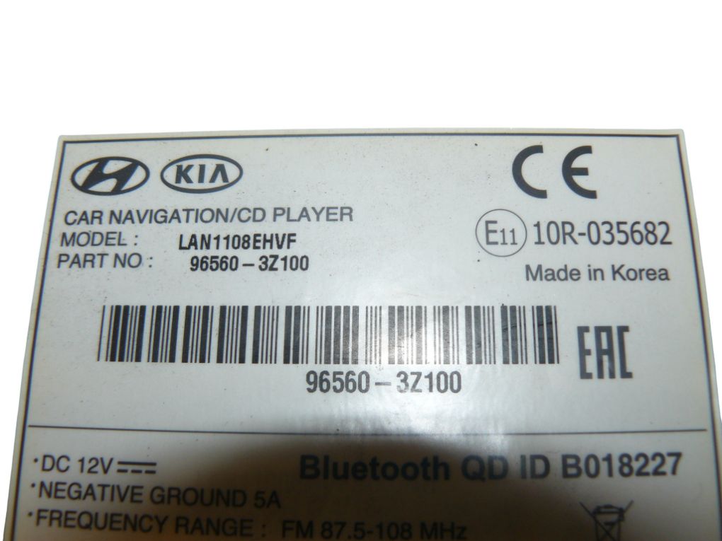 965603Z100 Radio HYUNDAI i40 (VF) (2011-2019)