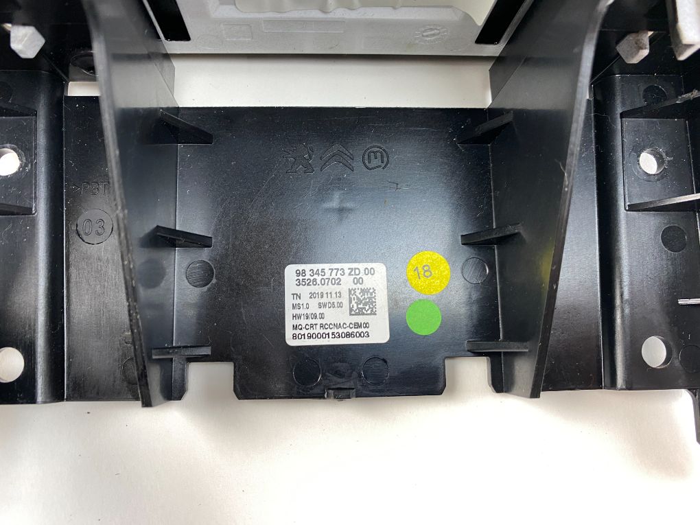 98345773ZD Dash screen CITROËN BERLINGO (K9) (2018-)