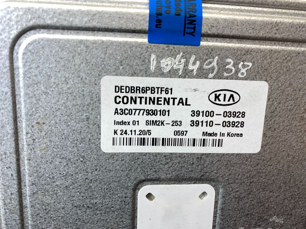 A3C0777930001 A3C0777930101 Engine Control Unit / module (ECU) KIA NIRO I (DE) (2016-2022)